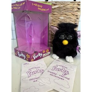 Tiger Vintage Furby 70-800 Electronic Interactive Toy 98 Box -‎ Paperwork PARTS!